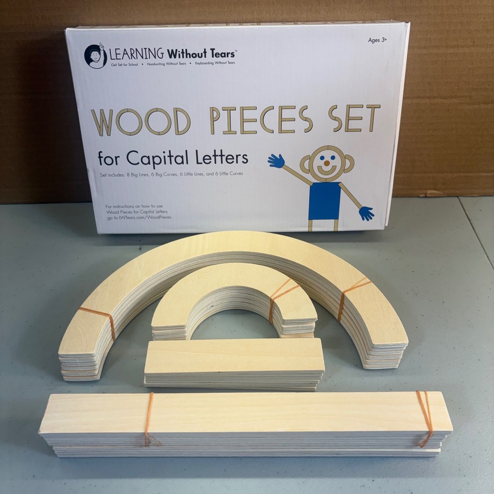 Learning Without Tears Wood Pieces Set for Capital Letters LWT4306 Educational